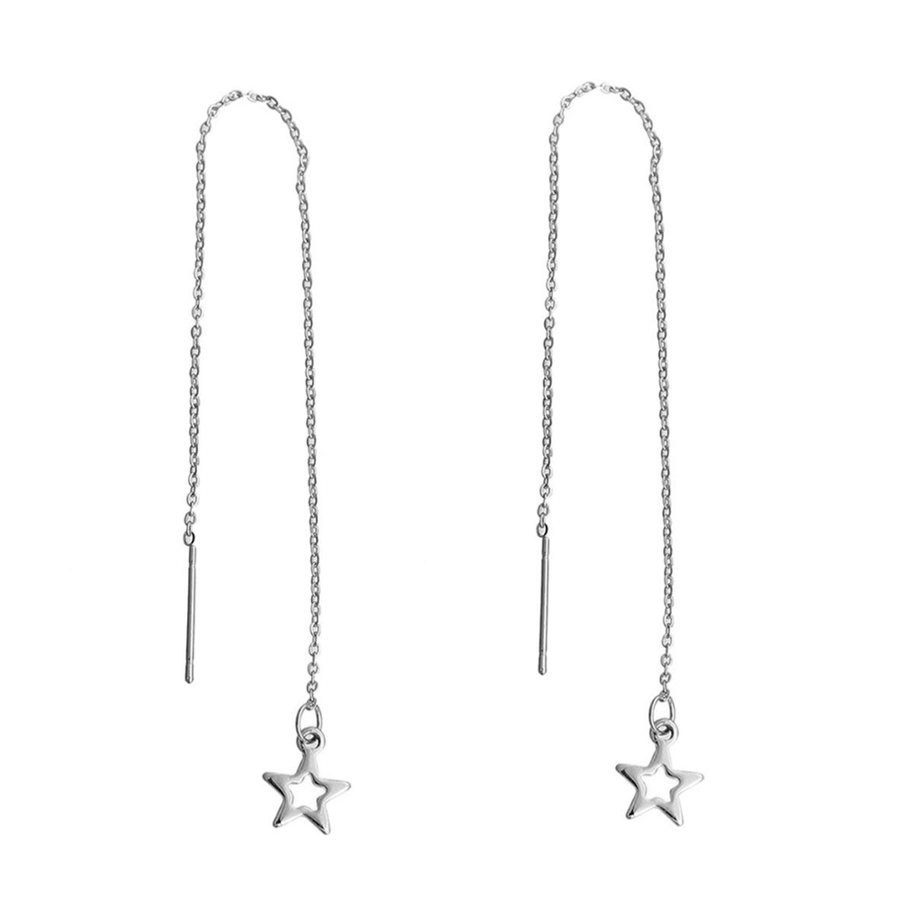 304 Stainless Steel Threader Earrings - Picture 2 of 3